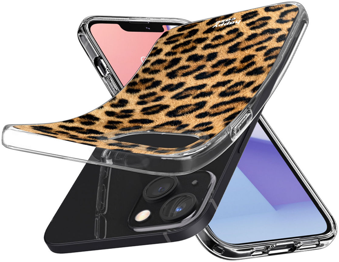 HappyCase iPhone 13 Hoesje Flexibel TPU Wilde Panter Print afbeelding 2