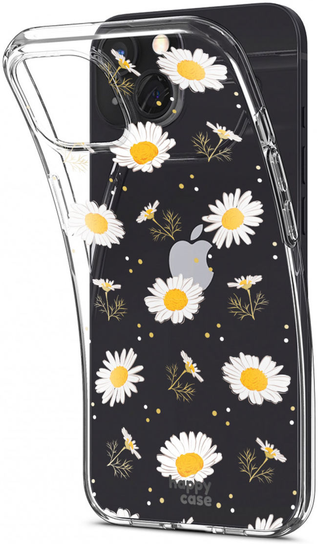 HappyCase iPhone 16E / 13 Hoesje Flexibel TPU Bloemen Print afbeelding 6
