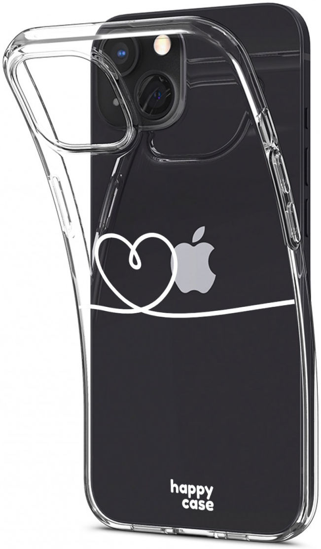 HappyCase iPhone 17e / 16e / 13 Hoesje Flexibel TPU Hartjes Print afbeelding 6