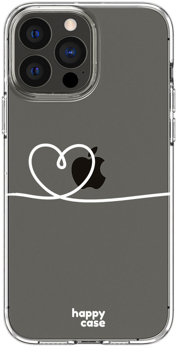HappyCase iPhone 13 Pro Hoesje Flexibel TPU Hartje Print afbeelding 8