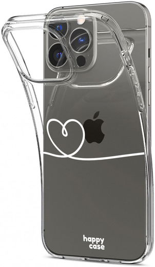 HappyCase iPhone 13 Pro Hoesje Flexibel TPU Hartje Print afbeelding 6