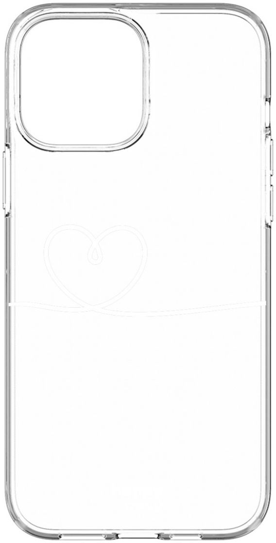 HappyCase iPhone 13 Pro Hoesje Flexibel TPU Hartje Print afbeelding 7