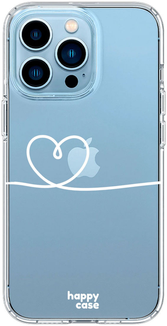HappyCase iPhone 13 Pro Hoesje Flexibel TPU Hartje Print afbeelding 1