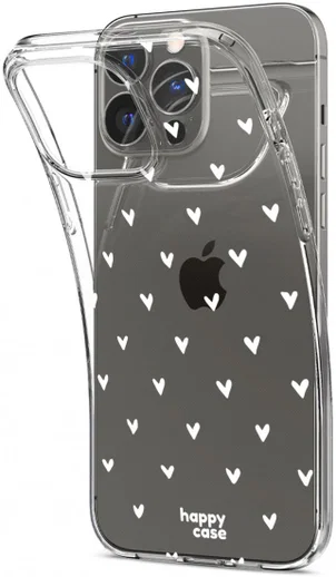 HappyCase iPhone 13 Pro Hoesje Flexibel TPU Hartjes Print afbeelding 8
