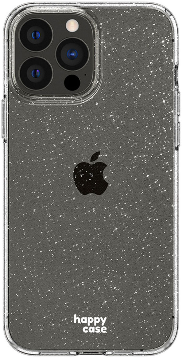 HappyCase iPhone 13 Pro Hoesje Flexibel TPU Glitter Print afbeelding 1