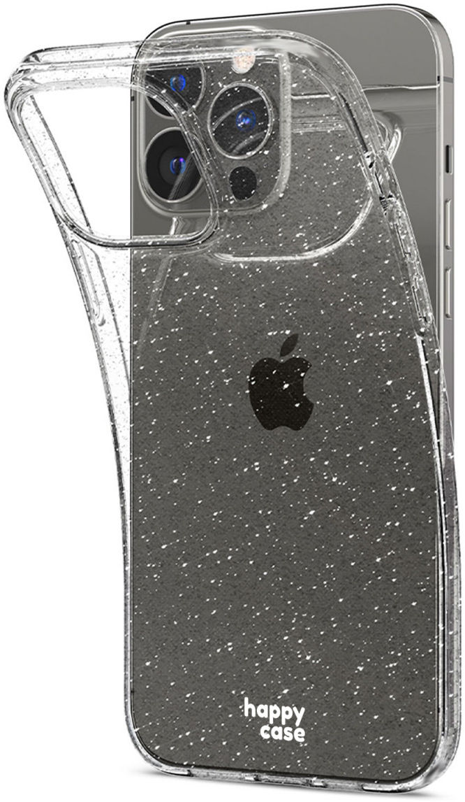 HappyCase iPhone 13 Pro Hoesje Flexibel TPU Glitter Print afbeelding 4