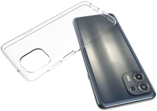 Motorola Edge 20 Lite Hoesje Dun TPU Back Cover Transparant afbeelding 4