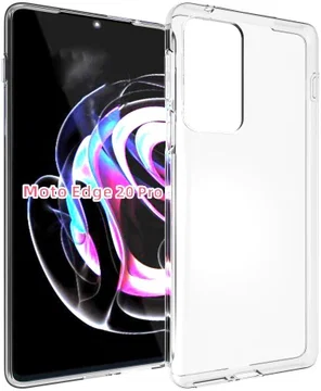 Motorola Edge 20 Pro Hoesje Dun TPU Back Cover Transparant