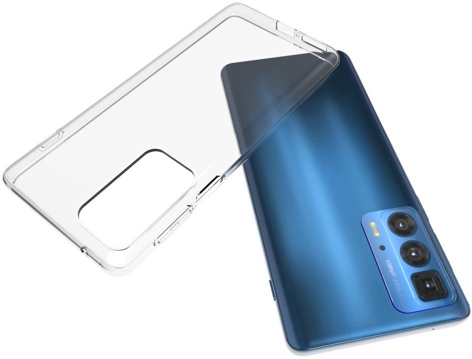 Motorola Edge 20 Pro Hoesje Dun TPU Back Cover Transparant afbeelding 2