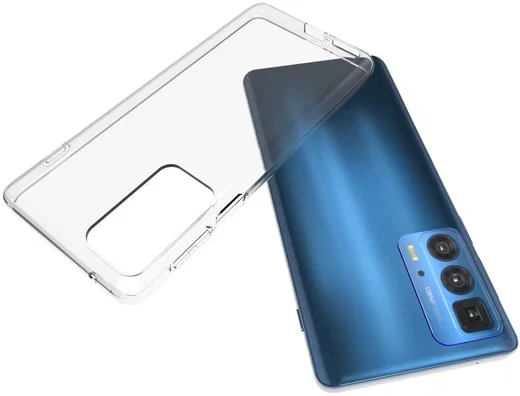 Motorola Edge 20 Pro Hoesje Dun TPU Back Cover Transparant afbeelding 2