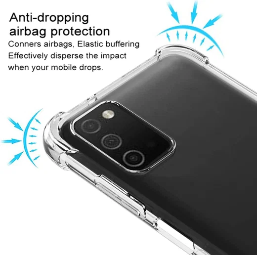 Samsung Galaxy A03S Hoesje Schokbestendig TPU Back Cover Transparant afbeelding 5