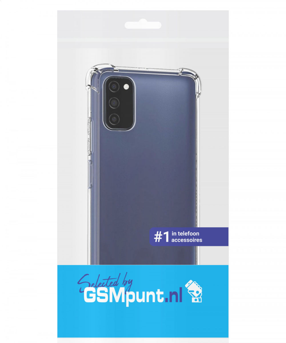 Samsung Galaxy A03S Hoesje Schokbestendig TPU Back Cover Transparant afbeelding 2