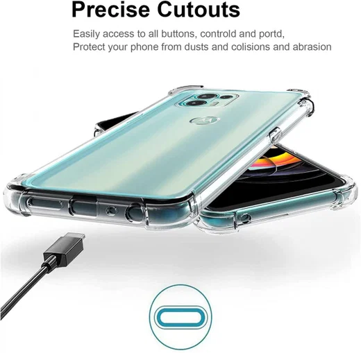 Motorola Edge 20 Lite Hoesje Schokbestendig TPU Back Cover Transparant afbeelding 9