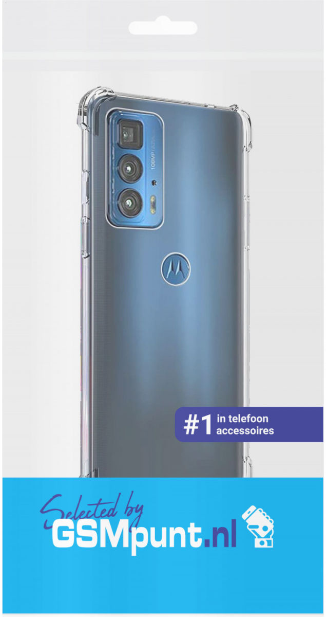 Motorola Edge 20 Pro Hoesje Schokbestendig TPU Back Cover Transparant afbeelding 2