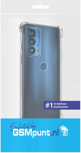 Motorola Edge 20 Pro Hoesje Schokbestendig TPU Back Cover Transparant afbeelding 2