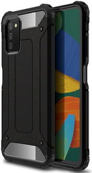 Samsung Galaxy A03S Hoesje Shock Proof Hybride Back Cover Zwart afbeelding