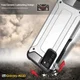 Samsung Galaxy A03S Hoesje Shock Proof Hybride Back Cover Zwart afbeelding 4