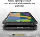 Samsung Galaxy A03S Hoesje Shock Proof Hybride Back Cover Zwart afbeelding 6