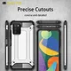 Samsung Galaxy A03S Hoesje Shock Proof Hybride Back Cover Zwart afbeelding 9