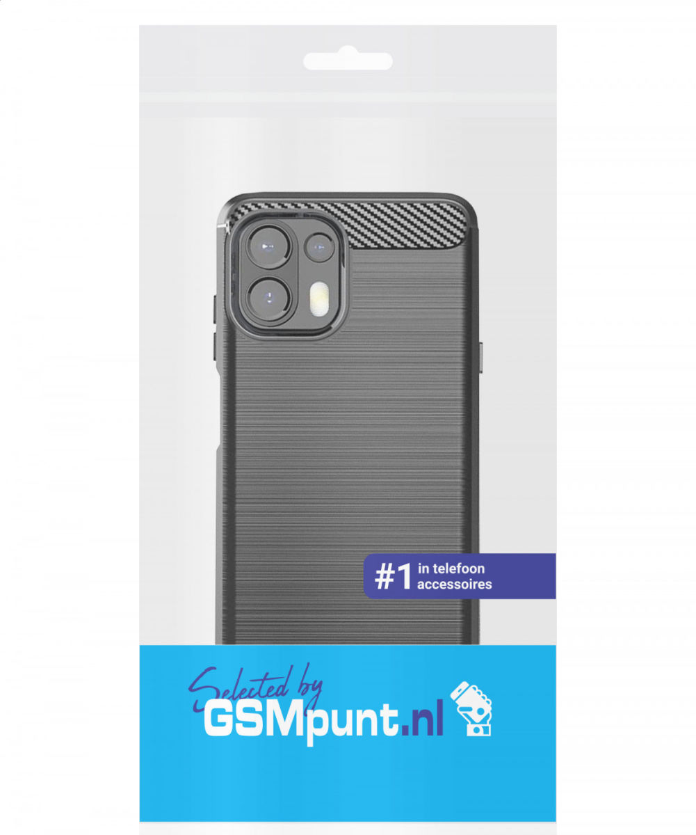 Motorola Edge 20 Lite Hoesje Geborsteld TPU Back Cover  Zwart afbeelding 2