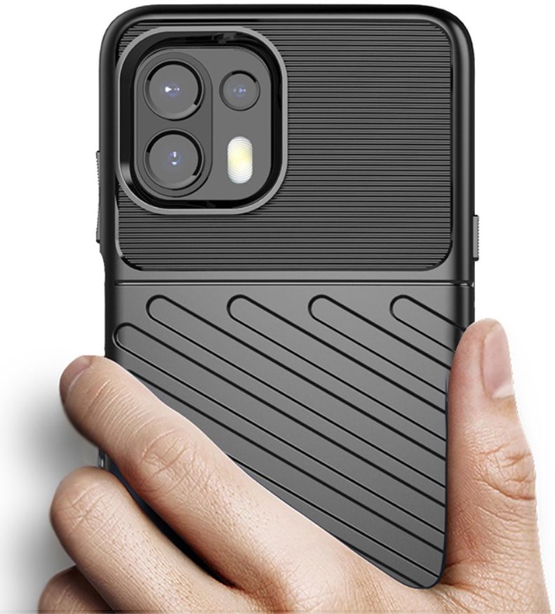 Motorola Edge 20 Lite Hoesje TPU Thunder Design Back Cover Zwart afbeelding 5
