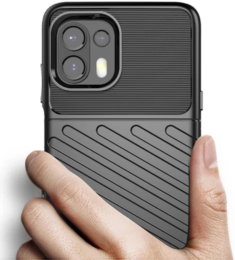 Motorola Edge 20 Lite Hoesje TPU Thunder Design Back Cover Zwart afbeelding 5