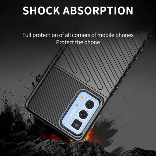 Motorola Edge 20 Pro Hoesje TPU Thunder Design Back Cover Groen afbeelding 3