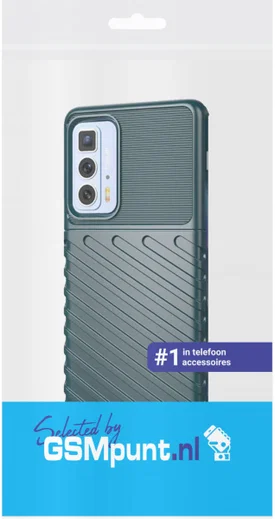Motorola Edge 20 Pro Hoesje TPU Thunder Design Back Cover Groen afbeelding 2