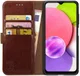 Rosso Element Samsung Galaxy A03S Hoesje Book Cover Wallet Bruin afbeelding 1