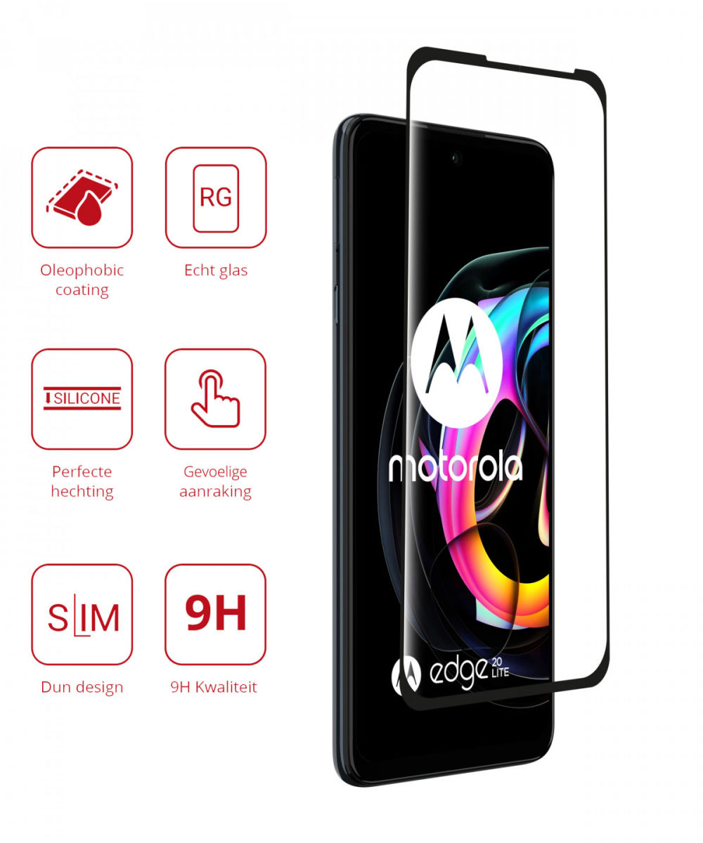 Rosso Motorola Edge 20 Lite 9H Tempered Glass Screen Protector afbeelding 2
