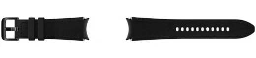 Origineel Samsung Universeel Watch 20MM Bandje Hybrid Leer Zwart (M/L) afbeelding 2
