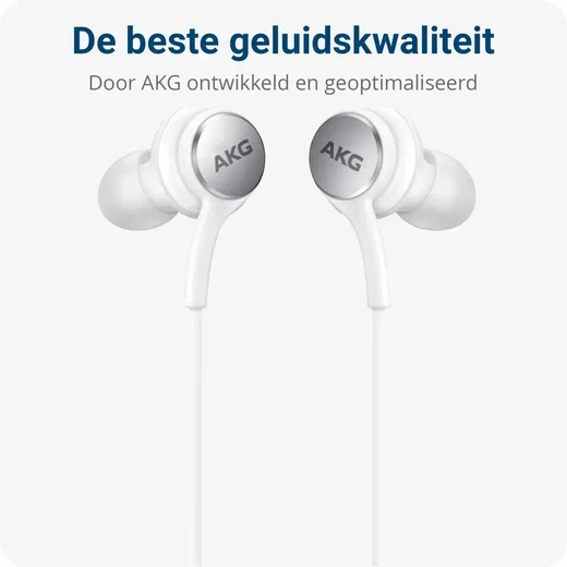 Originele Samsung AKG Headset Oordopjes met 3.5mm Jack Aansluiting Wit afbeelding 4