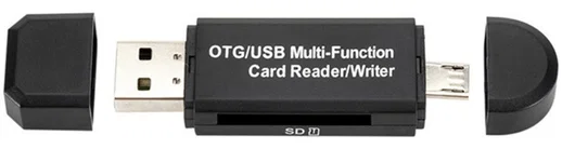 On The Go Geheugenkaartlezer USB 2.0 / MicroUSB Cardreader afbeelding 3