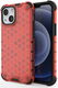Apple iPhone 13 Mini Hybride Honinggraat Hoesje Rood afbeelding 1