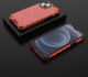 Apple iPhone 13 Mini Hybride Honinggraat Hoesje Rood afbeelding 4