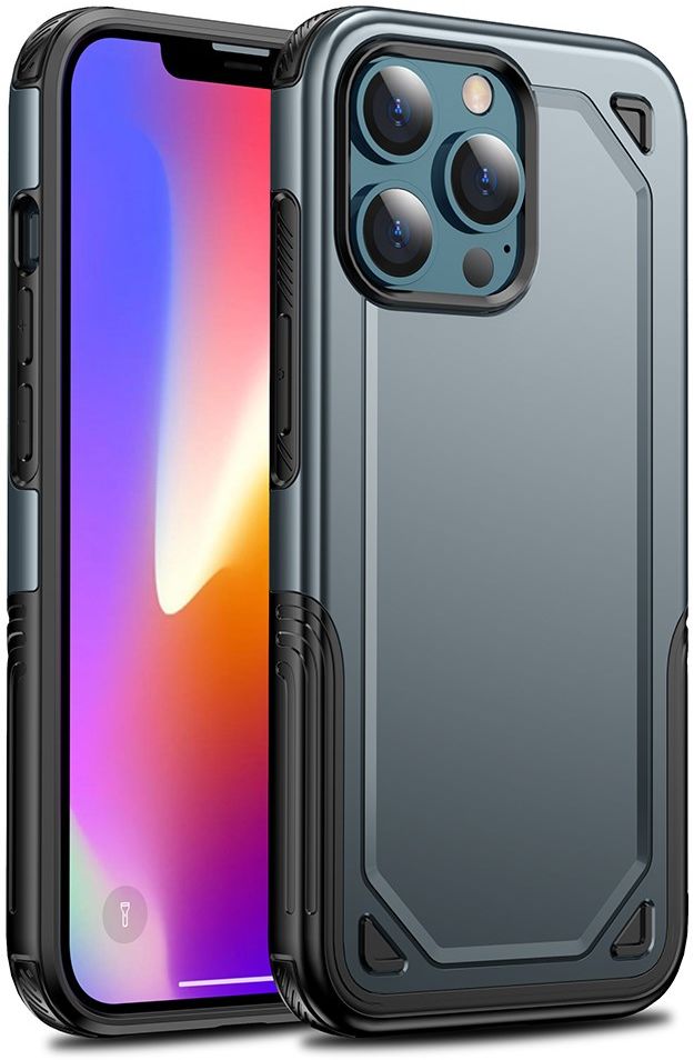 Apple iPhone 13 Hoesje Hybride Back Cover Blauw afbeelding 1
