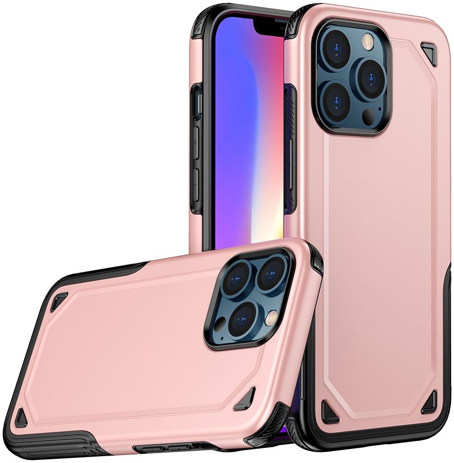Apple iPhone 13 Hoesje Hybride Back Cover Blauw afbeelding 5