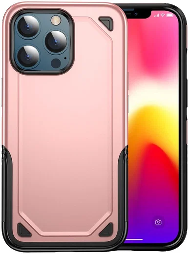 Apple iPhone 13 Hoesje Hybride Back Cover Blauw afbeelding 6