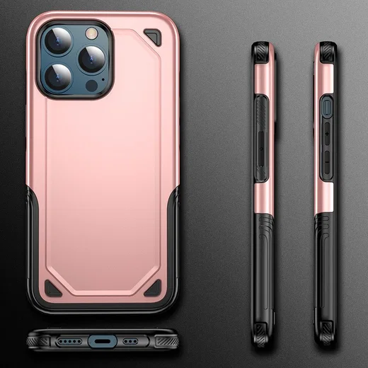 Apple iPhone 13 Hoesje Hybride Back Cover Blauw afbeelding 8