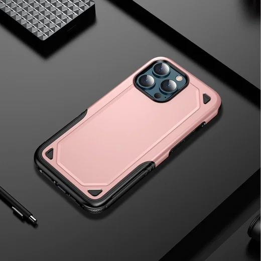 Apple iPhone 13 Hoesje Hybride Back Cover Blauw afbeelding 9