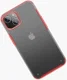 Apple iPhone 13 Mini Hoesje Hybride Back Cover Mat Transparant Rood afbeelding 7