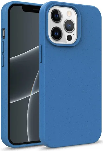 Apple iPhone 13 Mini Hoesje Flexibel en Dun TPU Back Cover Blauw afbeelding 1