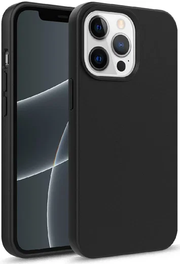 Apple iPhone 13 Hoesje Flexibel en Dun TPU Back Cover Zwart afbeelding 1