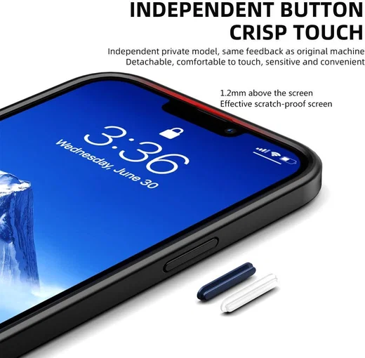 iPaky Apple iPhone 13 Pro Hoesje Hybride Back Cover Zwart afbeelding 6
