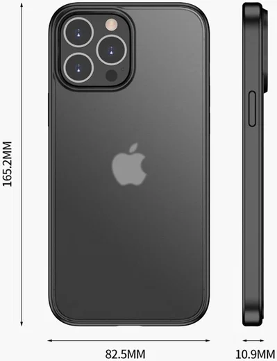 iPaky Apple iPhone 13 Pro Hoesje Hybride Back Cover Zwart afbeelding 9