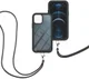 Apple iPhone 13 Pro Hoesje met Koord Back Cover Keycord Zwart afbeelding 3