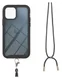 Apple iPhone 13 Pro Max Hoesje met Koord Back Cover Keycord Zwart afbeelding 2