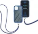 Apple iPhone 13 Hoesje met Koord Back Cover Keycord Blauw afbeelding 3