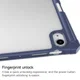 Apple iPad Mini 7 / 6 Hoes Tri-Fold Book Case Transparant/Blauw afbeelding 6