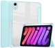 Apple iPad Mini 6 Hoes Tri-Fold Book Case Transparant/Lichtblauw afbeelding 1